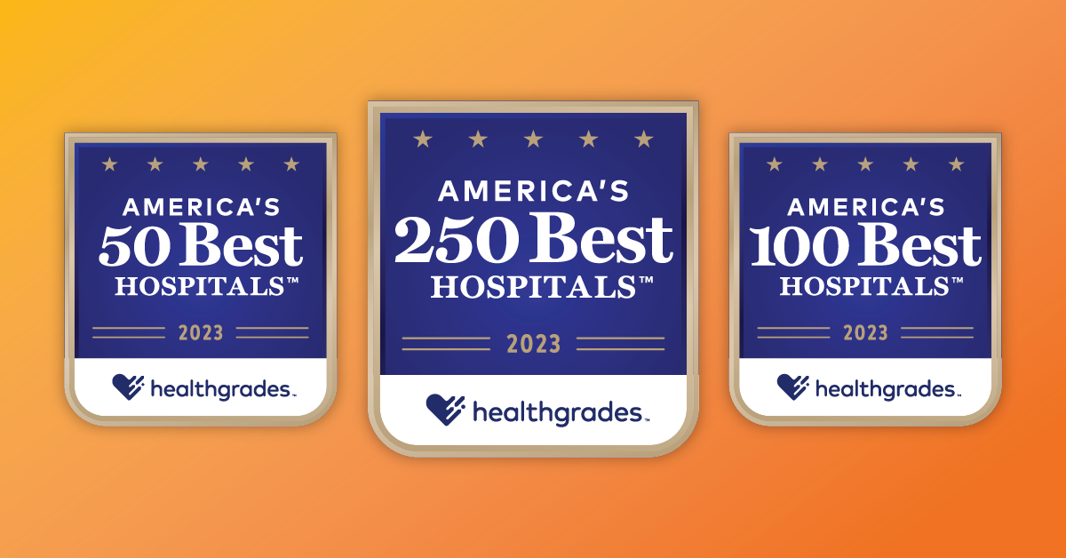 Healthgrades seals for newsroom article